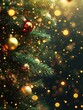 © Johannes - christmas background with christmas tree. christmas banner