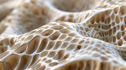Aufkleber - High-definition 3D render of skin microstructure Close-up photo with clean background