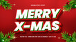 © Mulart Gallery - Merry christmas editable text effect 3d mock up