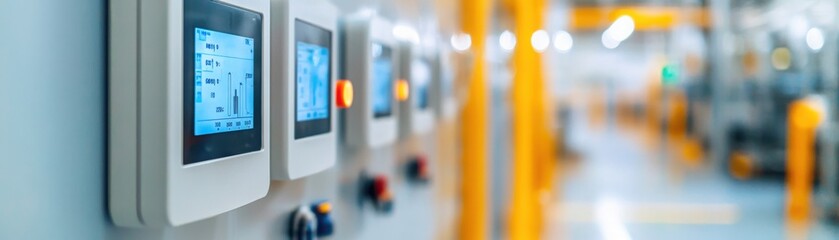 digital sensors monitoring temperature and humidity in a product testing room, environmental control