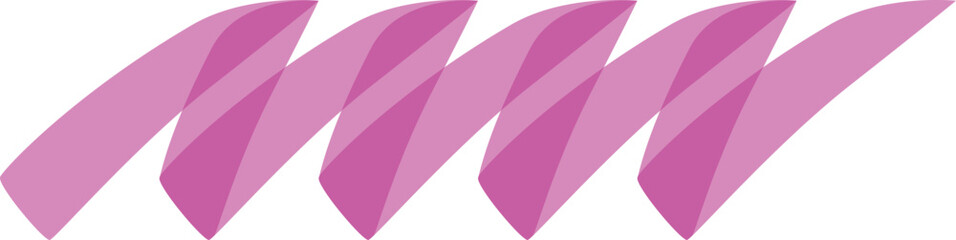 Poster - four bright pink highlighter strokes are overlapping, creating a dynamic abstract zig zag pattern