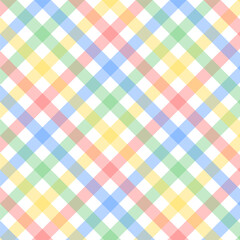 Wall Mural - multicolor gingham seamless pattern.checkered tartan plaid repeat pattern.geometric vector backgroun