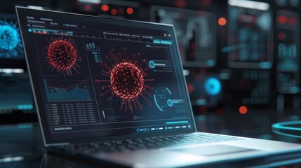 Poster - A cybersecurity expert reviews mobile device settings, focusing on privacy and security options with highlighted features Close-up photo with clean background