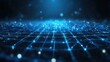 © Johannes - digital connectivity with abstract blue technology background and cyber network grids