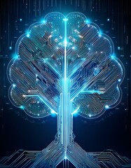 cyberspace and digital world concept 38
