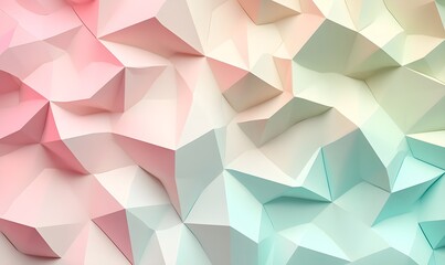 Abstract Geometric Background with Pastel Colors