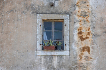 Wall Mural - Historic city center of a Mediterranean town. Houses, ruins and churches bear witness to a long history. Morning mood in Nin, Zadar, Dalmatia, Croatia, Adriatic