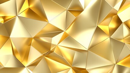 Poster - Abstract Gold Geometric Background