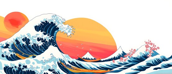 Sticker - Great Wave off Kanagawa - Japanese Art