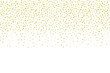 © Amona HD - Golden glitter dust particles confetti on transparent background. Shine falling gold powder dust texture. abstract luxury gold confetti border. Luxury festive decoration design elements. PNG