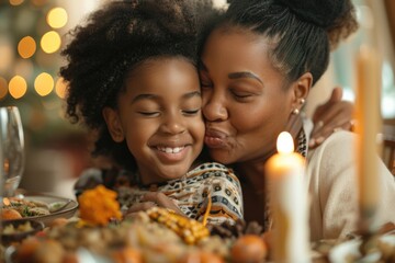 Poster - A mother-daughter moment over a cup of tea, ideal for family or social media use