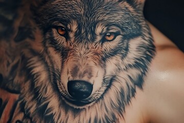 Sticker - gray wolf lupus