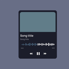 Music player ui ux design for smartphone