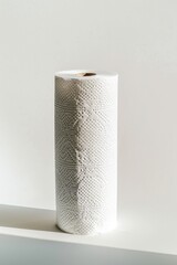 Canvas Print - A roll of toilet paper placed on a shelf