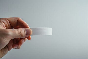 Aufkleber - A person holding a piece of paper, useful for office or educational settings