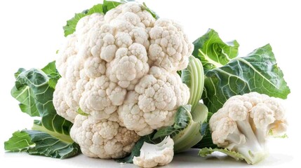 Sticker - A close-up shot of a cauliflower head