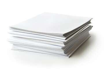 Poster - A stack of white papers piled high, suitable for office or educational settings