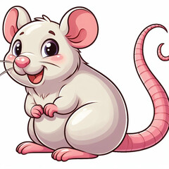 Poster - Cute Rat Vector Cartoon illustration