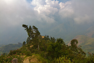 tent space in the mountain