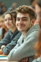 Poster - A group of friends or family gathering around a table for socializing, meals, or activities