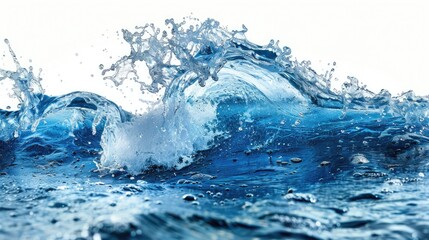 Wall Mural - A close-up view of a wave in the ocean