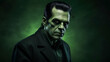 © Anjaم  - Halloween image of man dressed as Frankenstein, perfect for party decor.