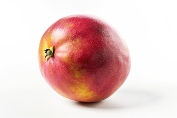 Sticker - A single red apple sits atop a clean white surface