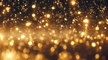 Poster - Golden Bokeh Background