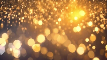 Poster - Golden Sparkles Abstract Background