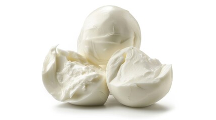 Poster - Two white eggs stacked on top of each other