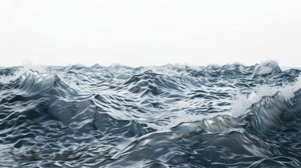 Aufkleber - A calm and peaceful lake or sea with minimal human impact