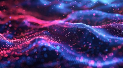 Poster - A detailed view of a vibrant blue and pink background