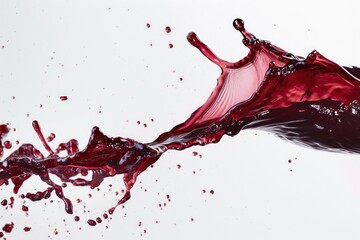 Poster - A glass being filled with red wine