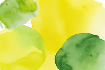 Wall Mural - Lemon Yellow Watercolor Texture Spot for Fun and Abstract Design