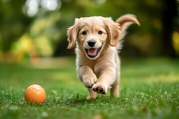 Canvas Print - golden retriever dog