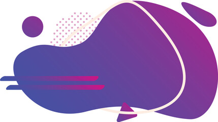 Poster - Abstract fluid shape with gradient colors is creating a modern design element