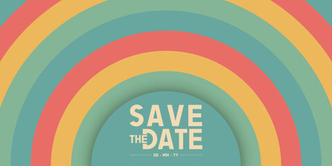 Poster - Save the date banner. Can be used for business, marketing and advertising. logo graphic design of event summit made for Technology and upcoming events.