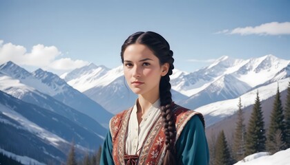 girl wearing traditional dress