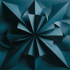 Dark blue geometric paper background