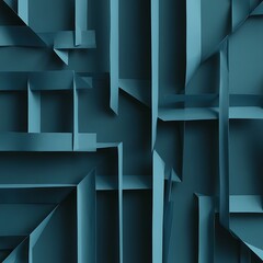 Dark blue geometric paper background