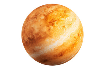 Venus planet isolated on transparent background