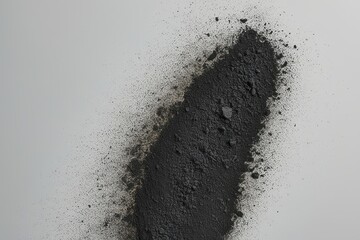 Wall Mural - Gritty Charcoal Texture on Bright Matte Background