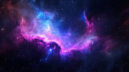 Wall Mural - stary night cosmos. universe science astronomy. colorful space galaxy cloud nebula. illustration for