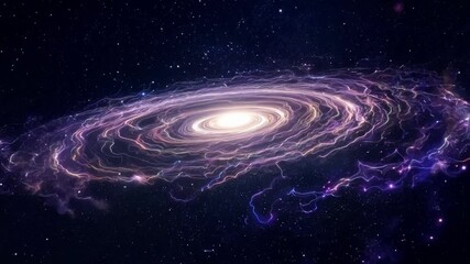 Aufkleber - Captivating spiral galaxy glowing with cosmic energy, surrounded by stars and darkness, blending science and imagination in a mesmerizing scene