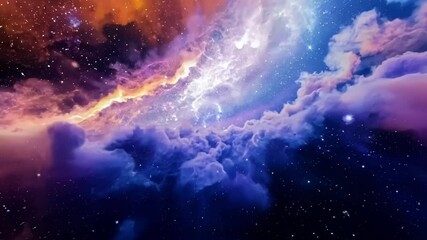 Poster - Nebula clouds are composed of cosmic dust and gases forming amazing color combinations making our universe a magical place