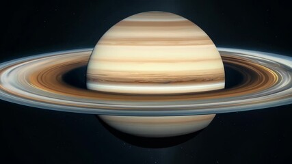 Poster - Saturn is the sixth planet from the sun and the second largest in the solar system, after jupiter. It is a gas giant with an average radius about nine times that of earth