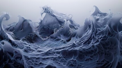 Wall Mural - Abstract Blue Water Waves - Nature Photography