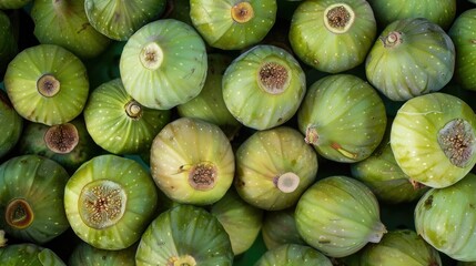 Wall Mural - Sweet Central Asian figs in their ripe healthy state viewed from above