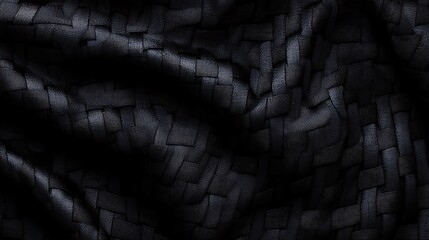 Abstract black and grey textured background with smooth surface and folds