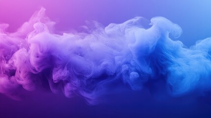 Wall Mural - Colorful Abstract Smoke on Gradient Background